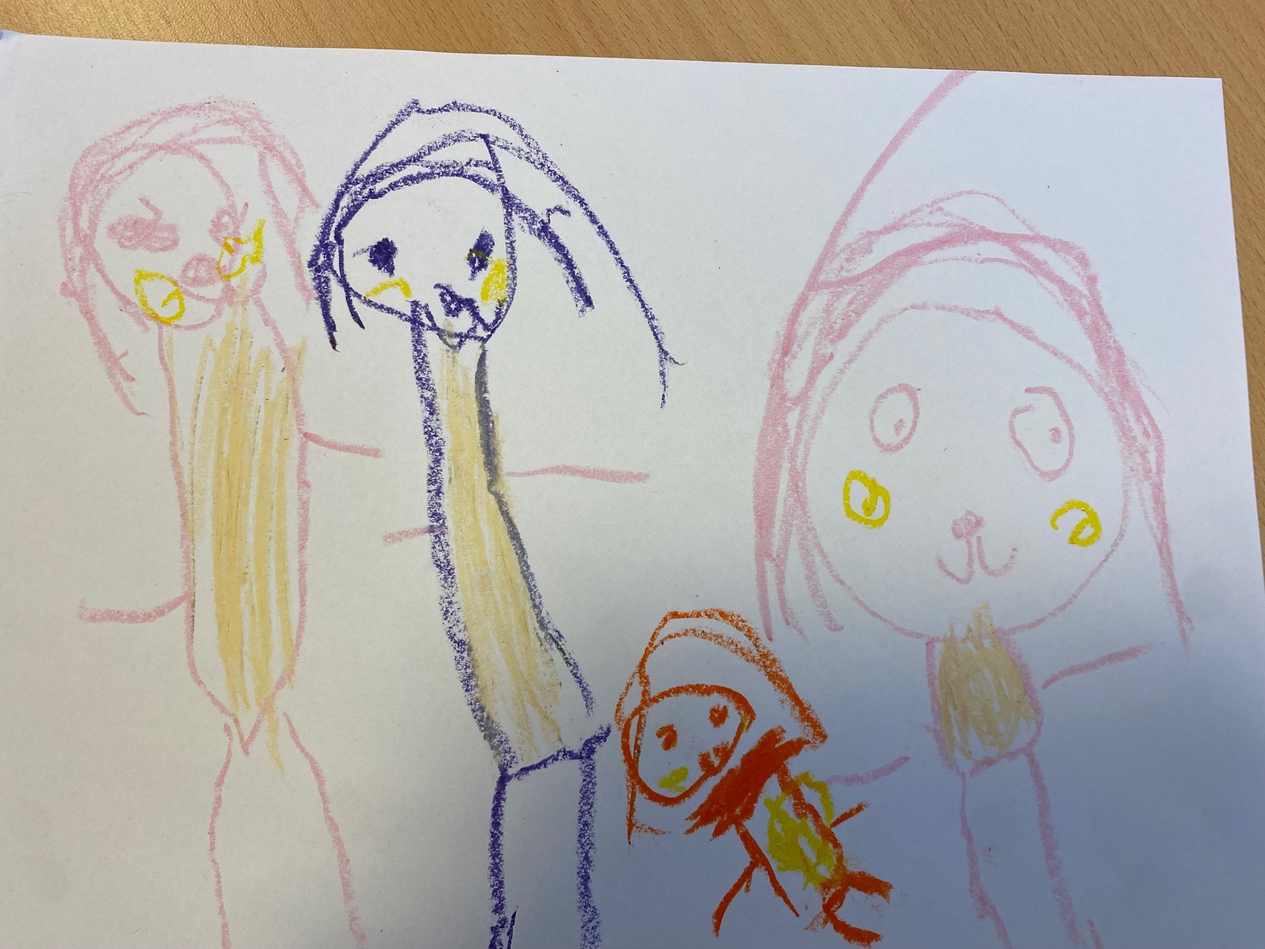 Bunte Kinderzeichnung